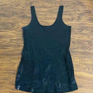 Express sequin tank top